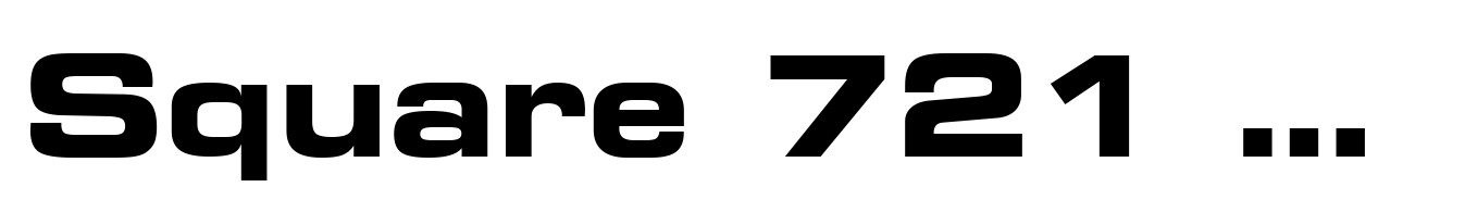 Square 721 Std Bold Extended